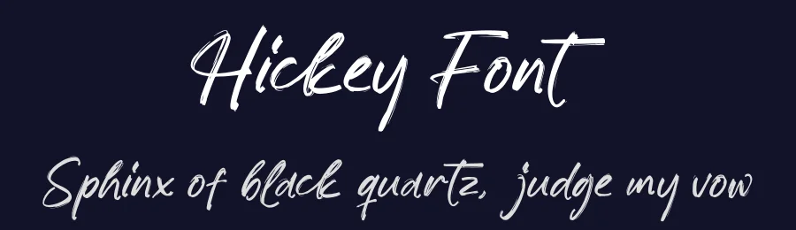 Hickey Font by glorytype — Script Handwritten Font — thumbnail 2