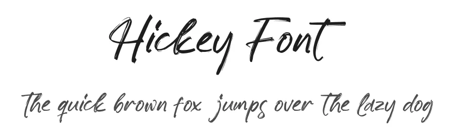 Hickey Font by glorytype — Script Handwritten Font
