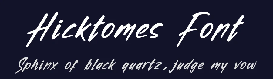 Hicktomes Font by glorytype — Script Handwritten Font — thumbnail 2