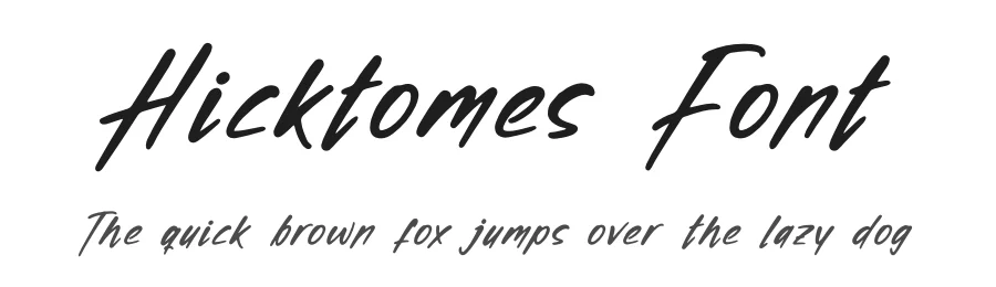 Hicktomes Font by glorytype — Script Handwritten Font