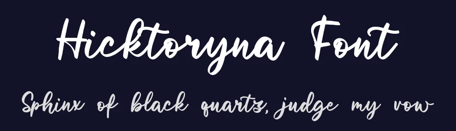 Hicktoryna Font by qwrtype — Script Handwritten Font — thumbnail 2