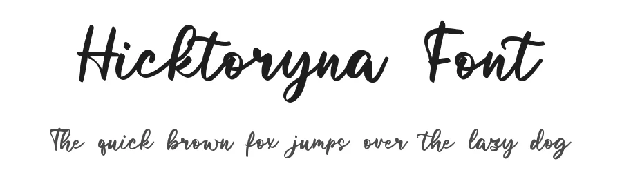 Hicktoryna Font by qwrtype — Script Handwritten Font