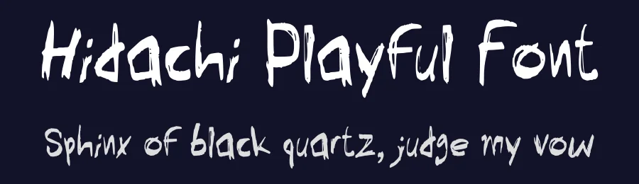 Hidachi Playful Font by Aivos Dreams — Display Font — thumbnail 2