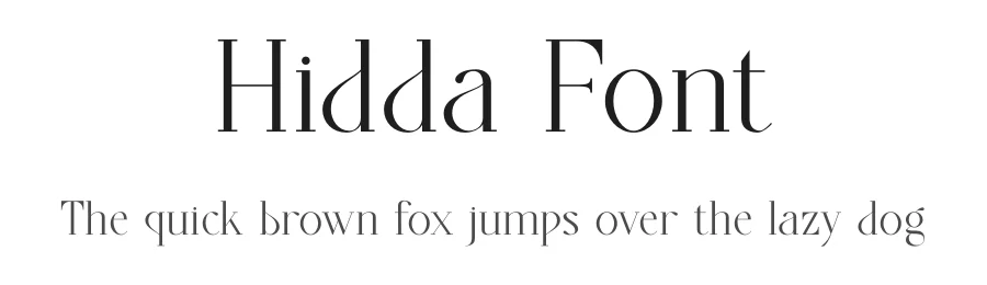 Hidda Font by SURATMI — Serif Font