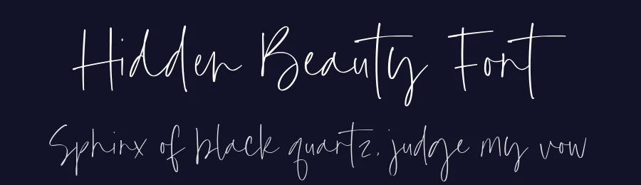 Hidden Beauty Font by Timur type — Script Handwritten Font — thumbnail 2