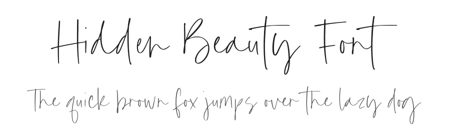 Hidden Beauty Font by Timur type — Script Handwritten Font