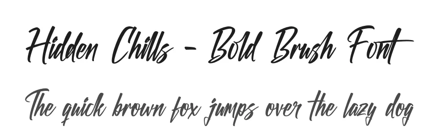 Hidden Chills – Bold Brush Font by stylishtype.co — Script Handwritten Font