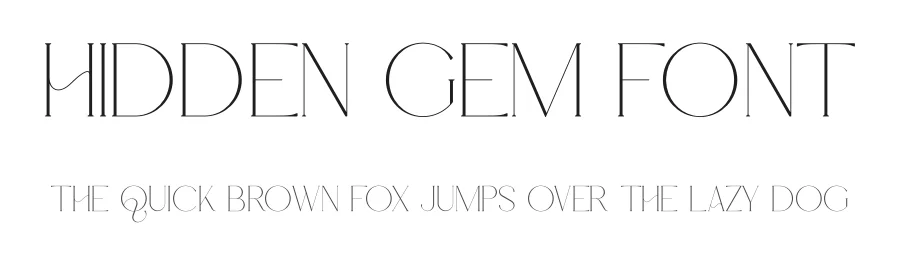 Hidden Gem Font by vpcreativeshop — Serif Font