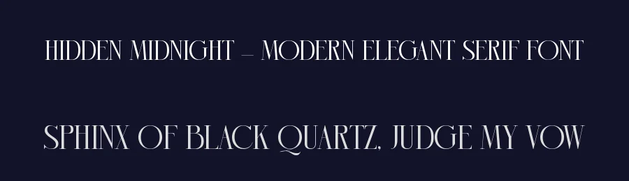 Hidden Midnight – Modern Elegant Serif Font by timelesstype.co — Serif Font — thumbnail 2