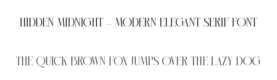 Hidden Midnight – Modern Elegant Serif Font by timelesstype.co — Serif Font