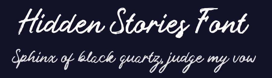 Hidden Stories Font by Littlehand — Script Handwritten Font — thumbnail 2