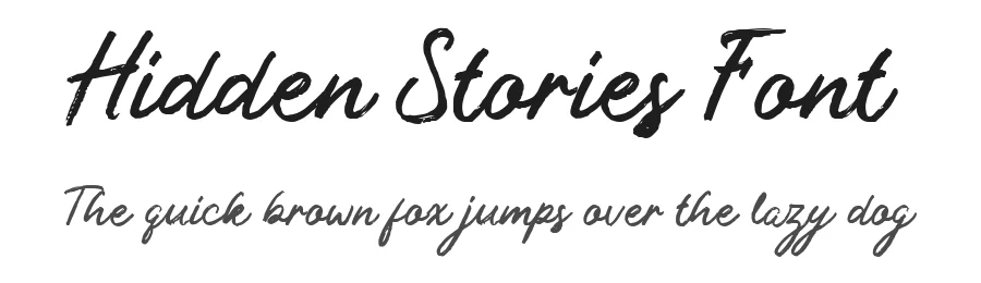 Hidden Stories Font by Littlehand — Script Handwritten Font