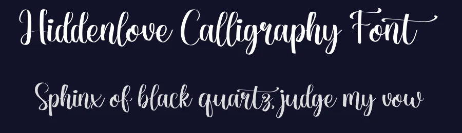 Hiddenlove Calligraphy Font by rezkistore — Script Handwritten Font — thumbnail 2