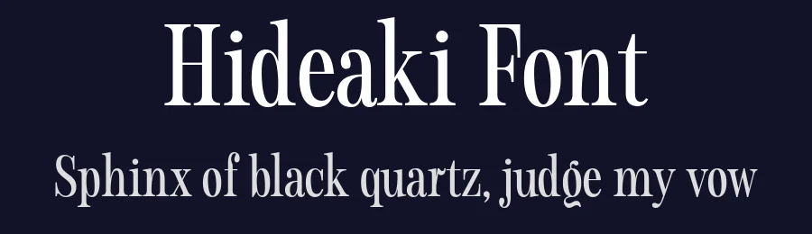 Hideaki Font by That That Creative — Serif Font — thumbnail 2