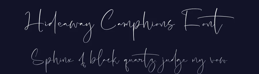 Hideaway Camphions Font by stylishtype.co — Script Handwritten Font — thumbnail 2