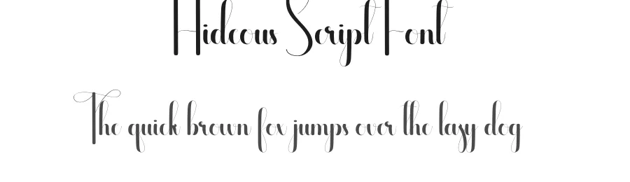 Hideous Script Font by andikastudio — Script Handwritten Font