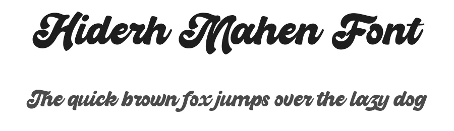 Hiderh Mahen Font by enxyclo — Script Handwritten Font