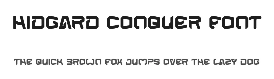 Hidgard Conquer Font by Dhabee — Decorative Font