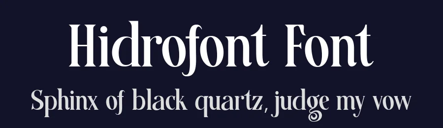 Hidrofont Font by alit design — Serif Font — thumbnail 2