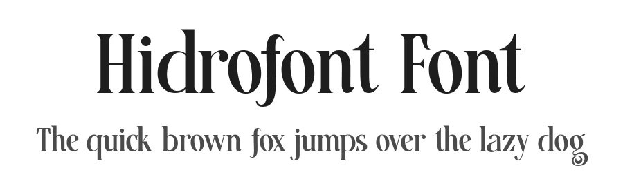Hidrofont Font by alit design — Serif Font