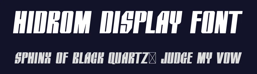 Hidrom Display Font by Dazor — Display Font — thumbnail 2