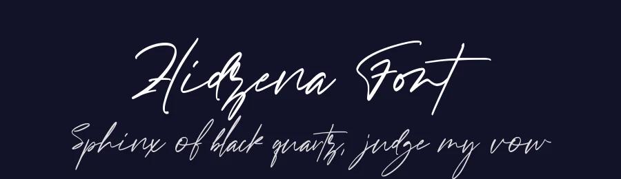 Hidzena Font by rvandtype — Script Handwritten Font — thumbnail 2