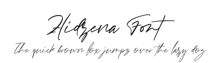 Hidzena Font by rvandtype — Script Handwritten Font