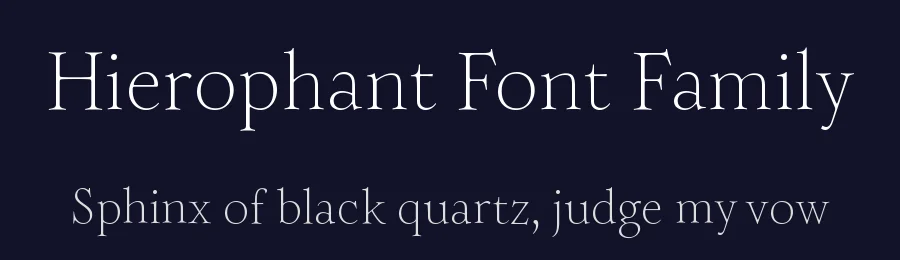 Hierophant Font Family by Paulo Goode — Serif Font — thumbnail 2