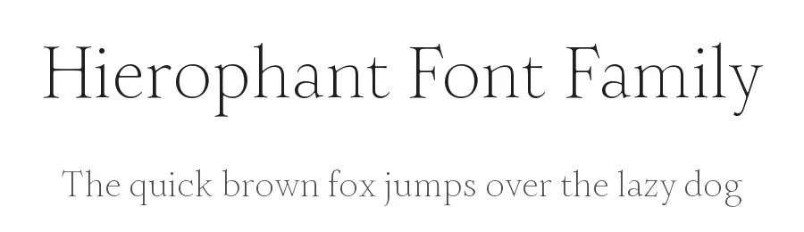 Hierophant Font Family by Paulo Goode — Serif Font