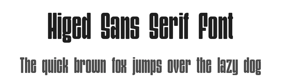Higed Sans Serif Font by ari — Decorative Font