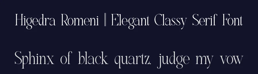 Higedra Romeni || Elegant Classy Serif Font by ErmediaStudio — Serif Font — thumbnail 2