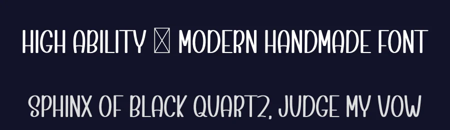 High Ability – Modern Handmade Font by inermediaSTUDIO — Display Font — thumbnail 2