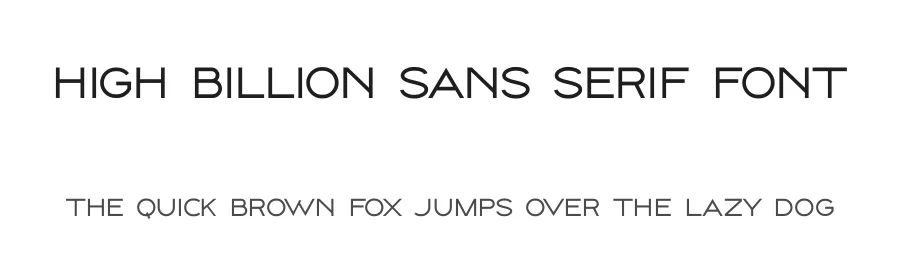 High Billion Sans Serif Font by Hanken Studio — Sans Serif Font