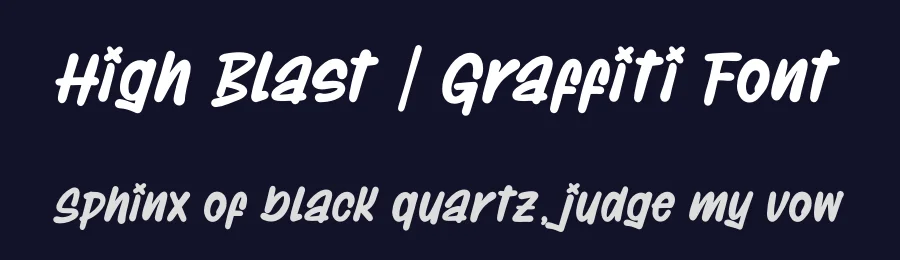 High Blast | Graffiti Font by Denustudios — Decorative Font — thumbnail 2