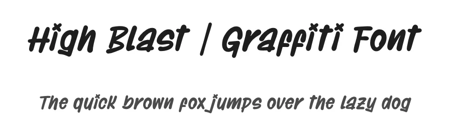 High Blast | Graffiti Font by Denustudios — Decorative Font