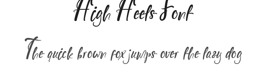 High Heels Font by edricstudio — Script Handwritten Font