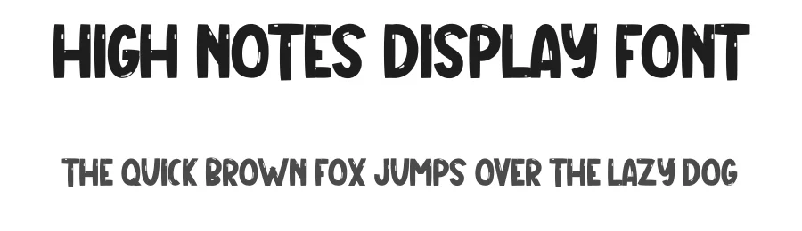 High Notes Display Font by inermediaSTUDIO — Display Font
