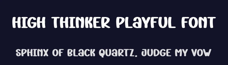 High Thinker Playful Font by andikastudio — Display Font — thumbnail 2