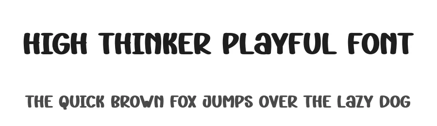High Thinker Playful Font by andikastudio — Display Font