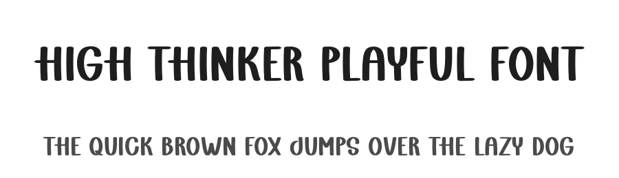 High Thinker Playful Font by freshtypeink — Display Font