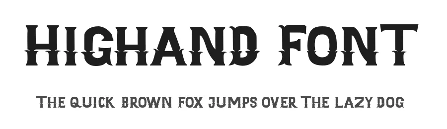Highand Font by craftsupplyco — Display Font