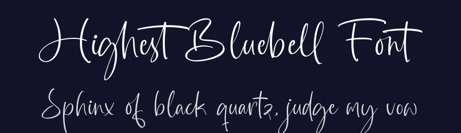 Highest Bluebell Font by stylishtype.co — Script Handwritten Font — thumbnail 2