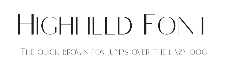 Highfield Font by Surplus Type Co — Sans Serif Font