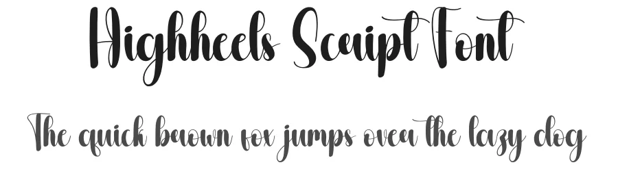 Highheels Script Font by andikastudio — Script Handwritten Font