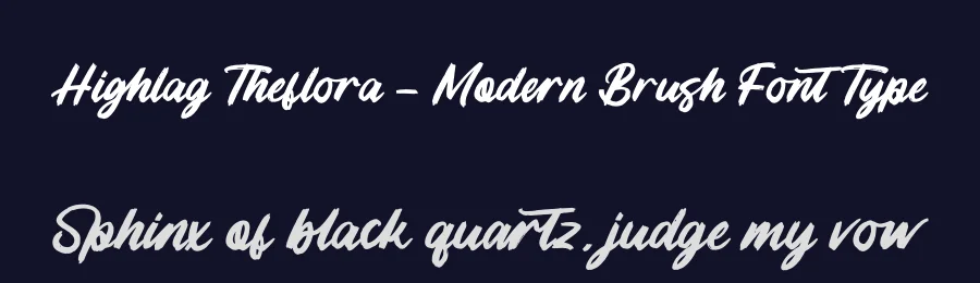 Highlag Theflora – Modern Brush Font Type by letterenastudios — Script Handwritten Font — thumbnail 2