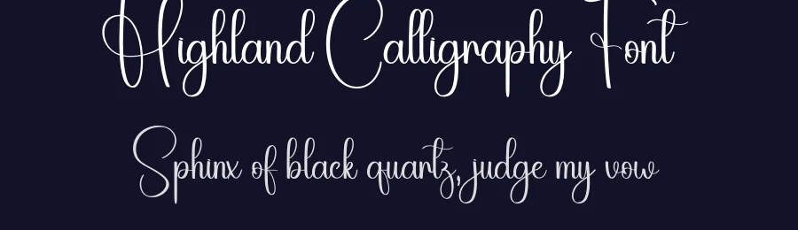 Highland Calligraphy Font by creativeletter — Script Handwritten Font — thumbnail 2
