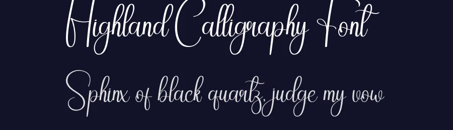 Highland Calligraphy Font by creativeletter — Script Handwritten Font — thumbnail 2