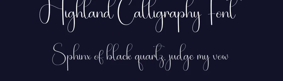 Highland Calligraphy Font by creativeletter — Script Handwritten Font — thumbnail 2