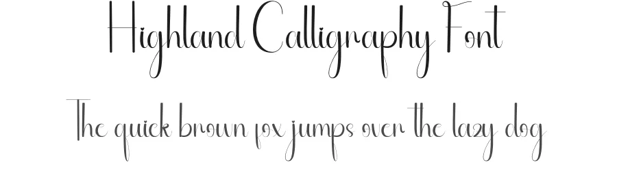 Highland Calligraphy Font by andikastudio — Script Handwritten Font