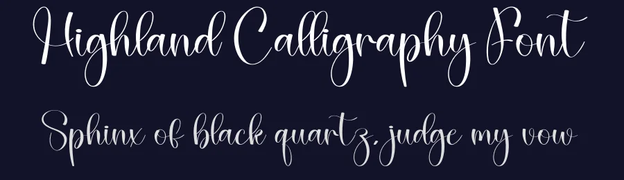 Highland Calligraphy Font by creativeletter — Script Handwritten Font — thumbnail 2